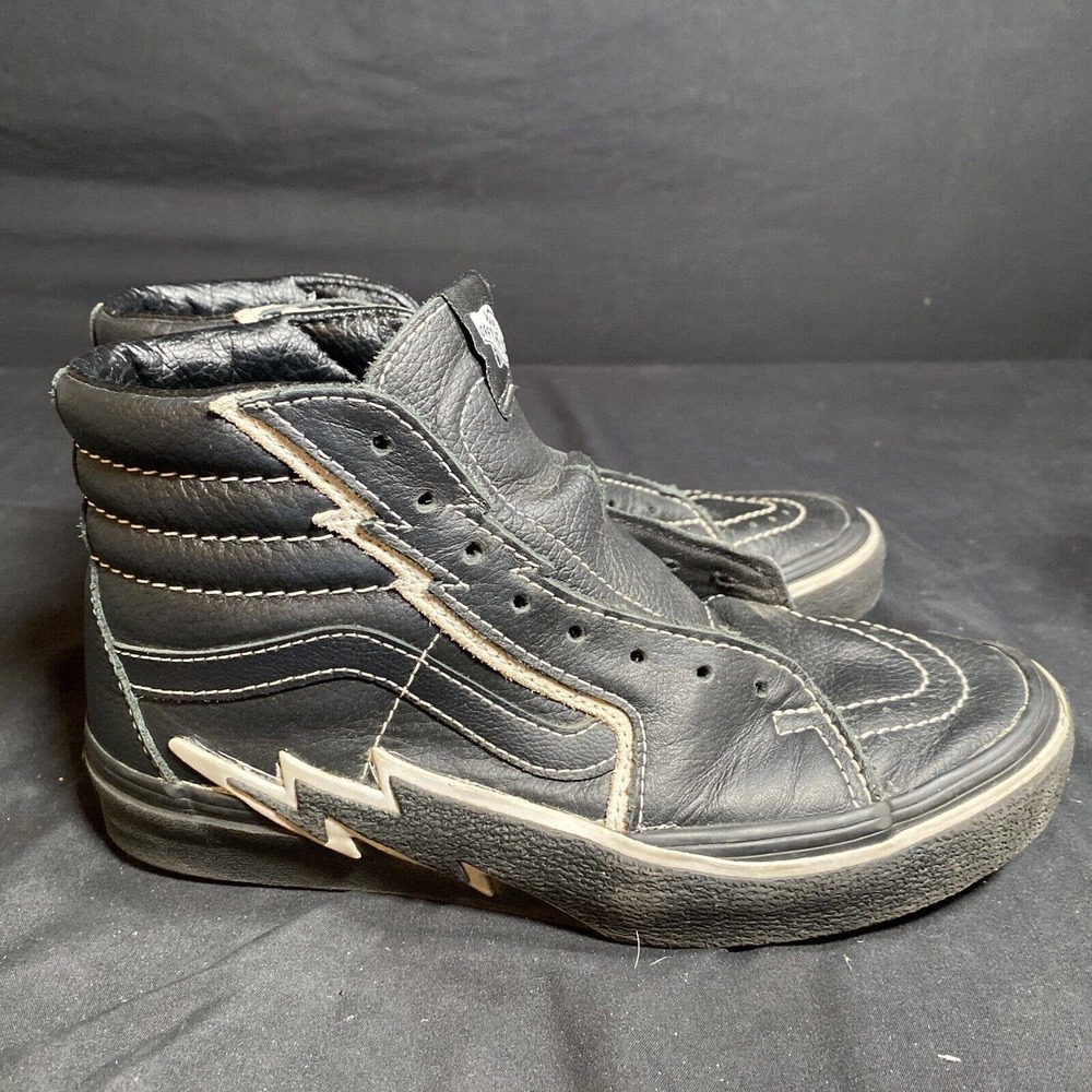 Mens VANS Off The Wall leather Skateboarding High Top Sneakers Shoes Sz 6.5